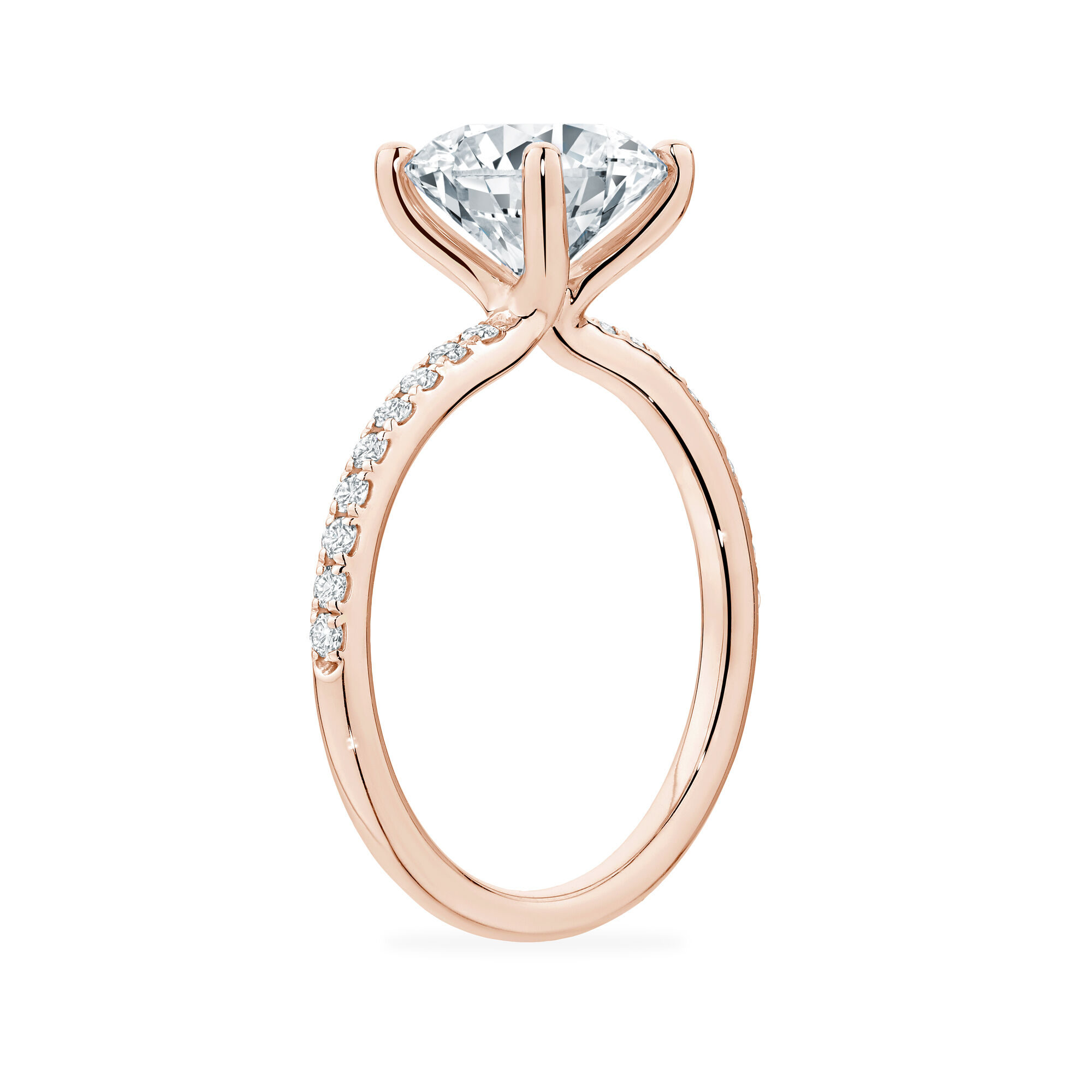 Rose diamond sales engagement ring